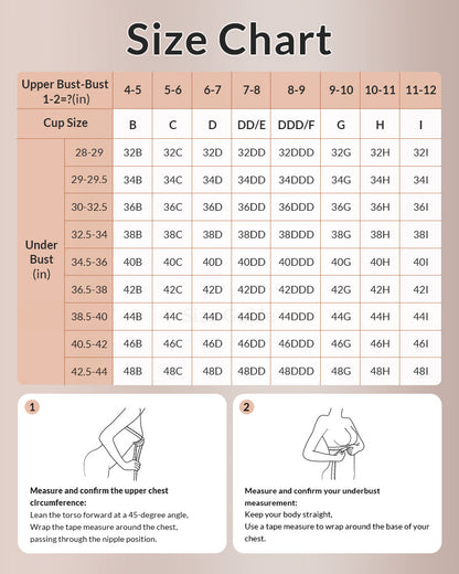 Curvvvy®   Strapless Bra for Big Bust – Full Coverage, Plus Size