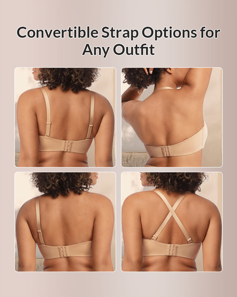 Curvvvy®   Strapless Bra for Big Bust – Full Coverage, Plus Size
