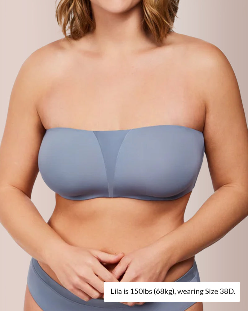 Curvvvy®   Strapless Bra for Big Bust – Full Coverage, Plus Size
