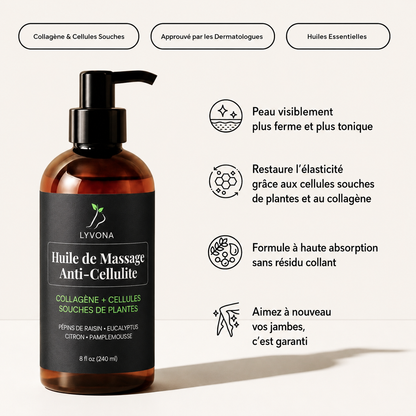 Lyvona - Huile Massante Anti-Cellulite