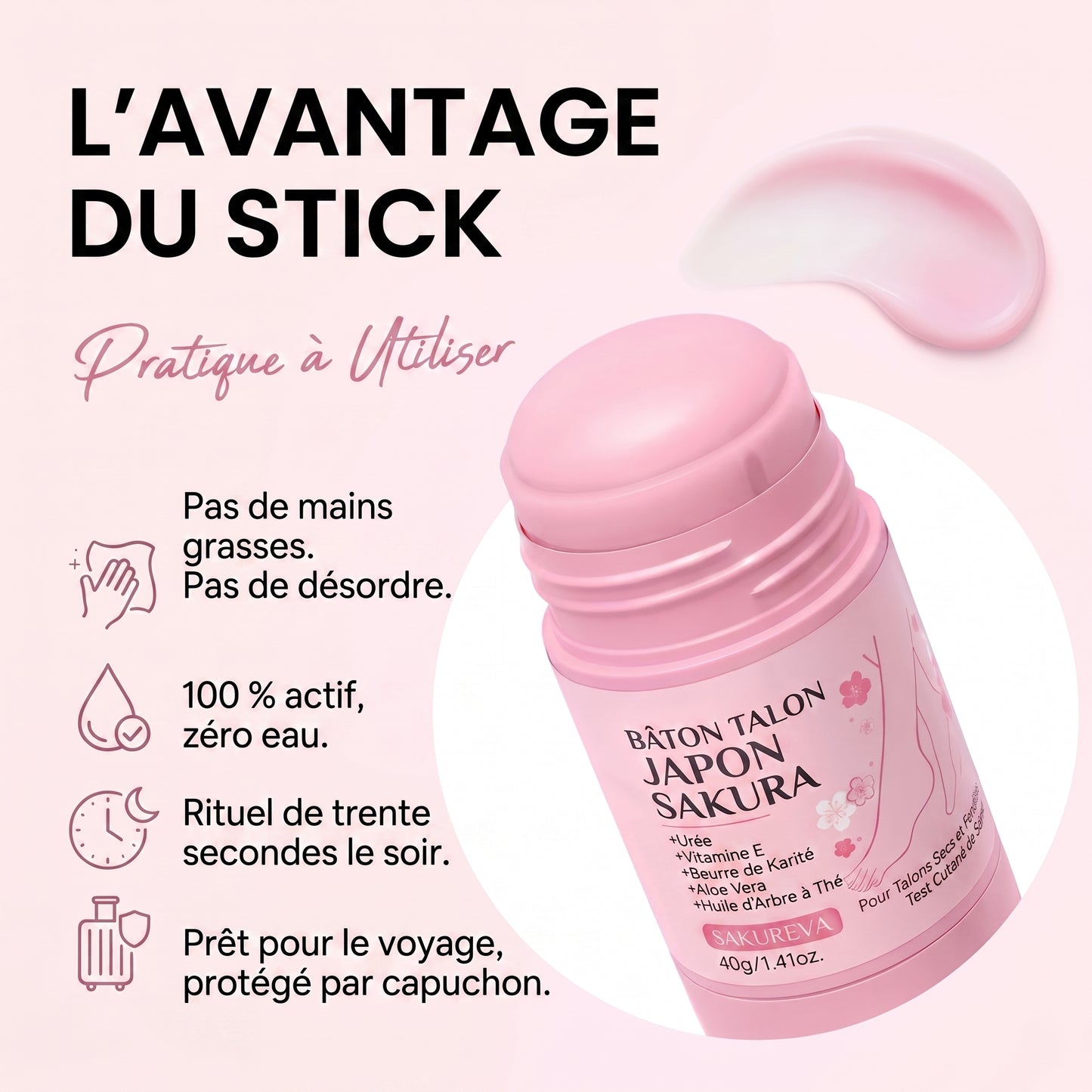 Baume anti-âge réparateur en profondeur pour les talons