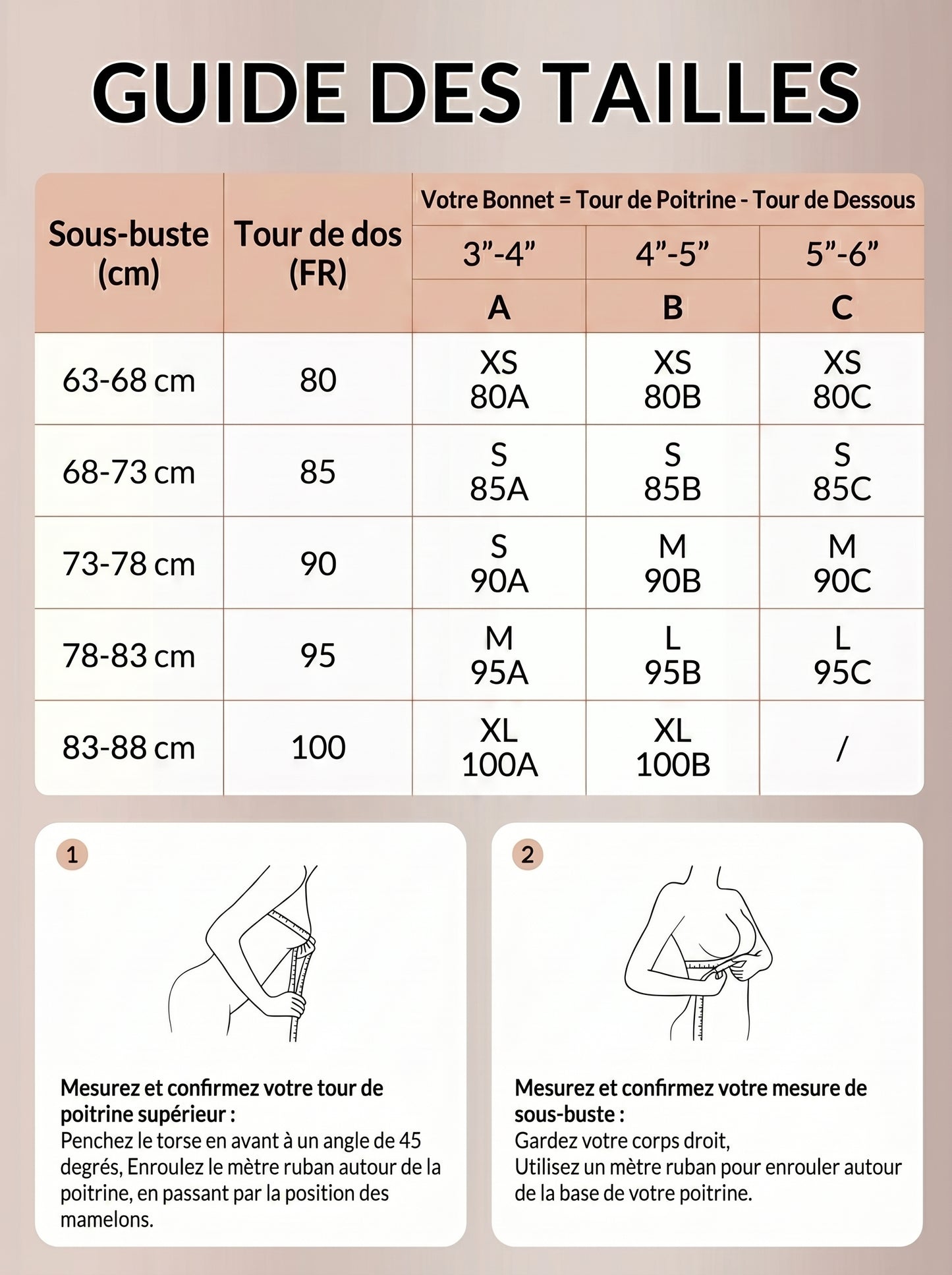 Lyvona - Bandeau rembourré sans armatures