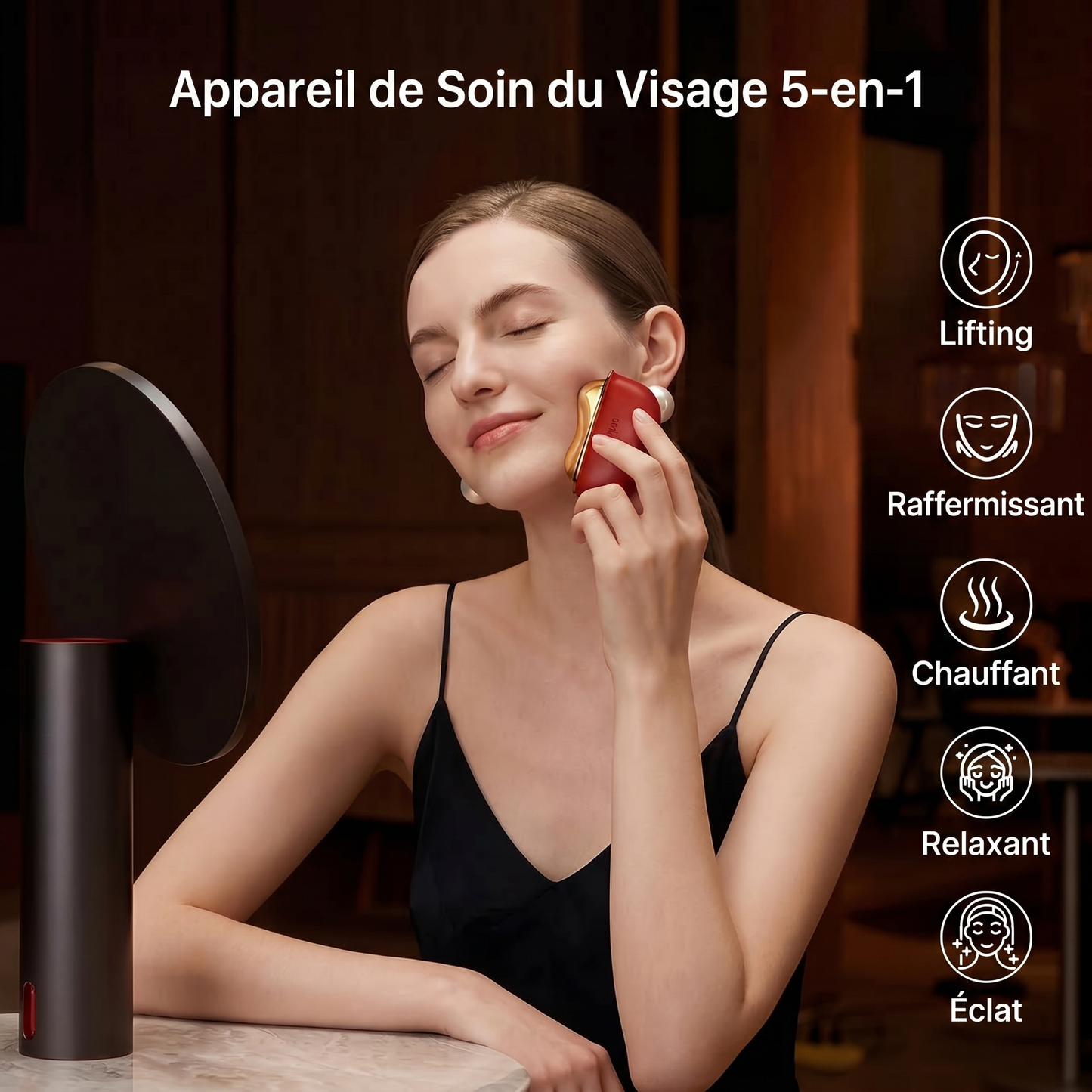Lyvona - Appareil de massage facial Gua Sha