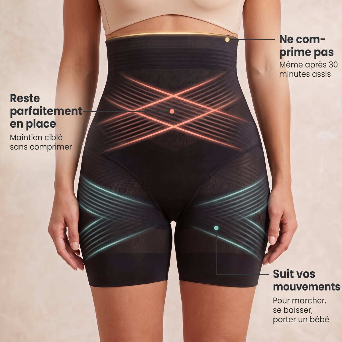 CoreShape™ – Short Gainant Post-Partum Anti-Fuites