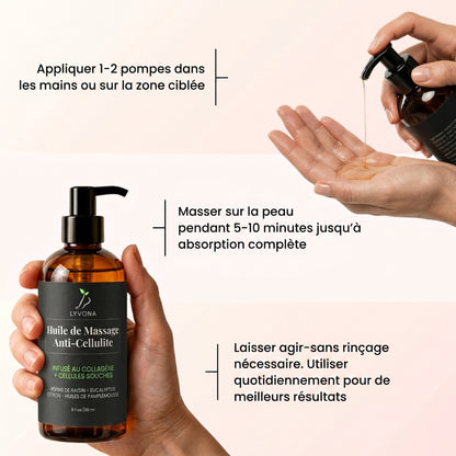 Lyvona - Huile Massante Anti-Cellulite