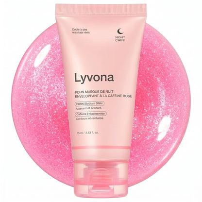 Masque de nuit à la Caféine rose PDRN
