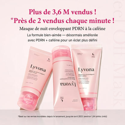 Masque de nuit à la Caféine rose PDRN