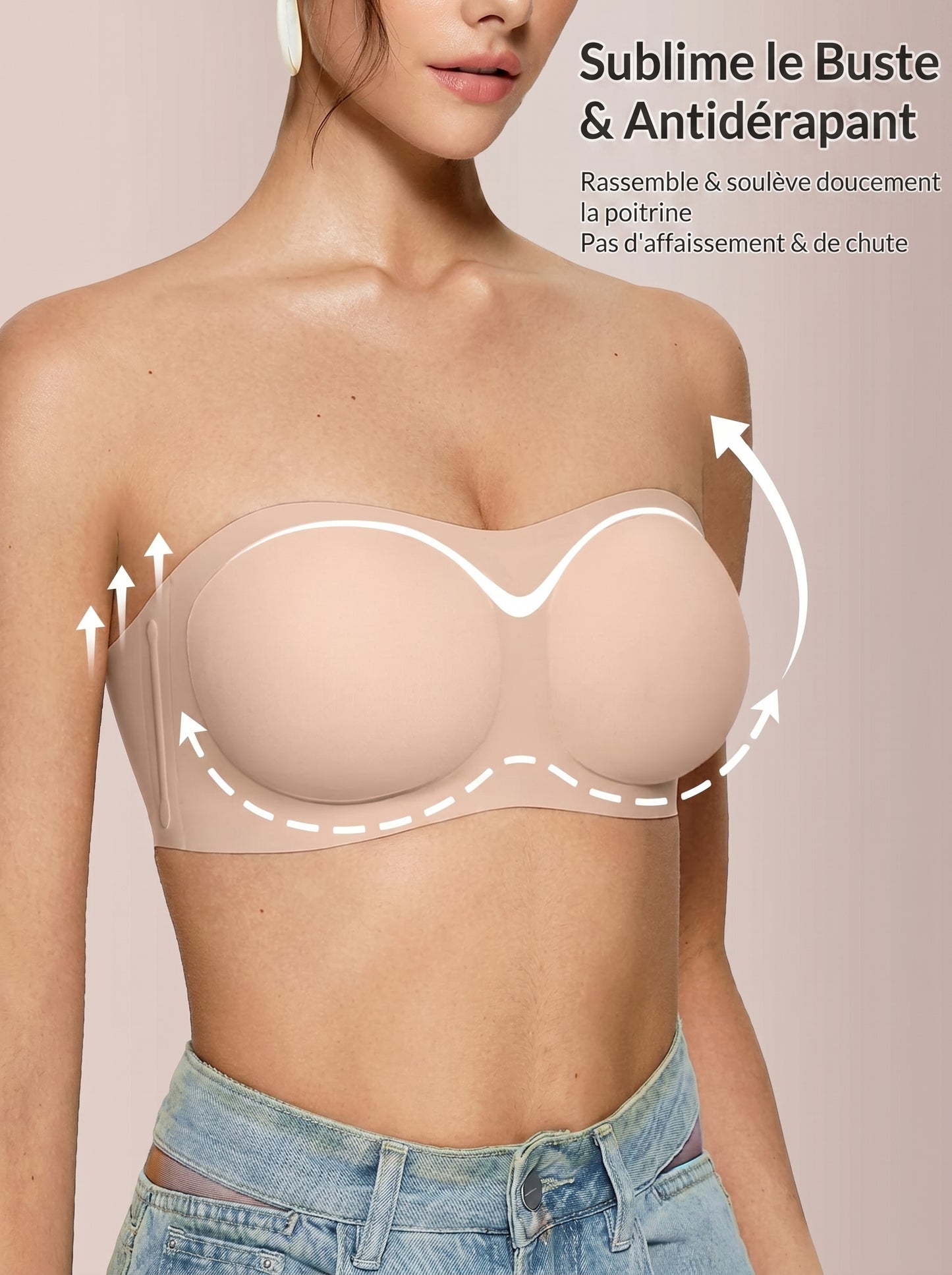 Lyvona - Bandeau rembourré sans armatures